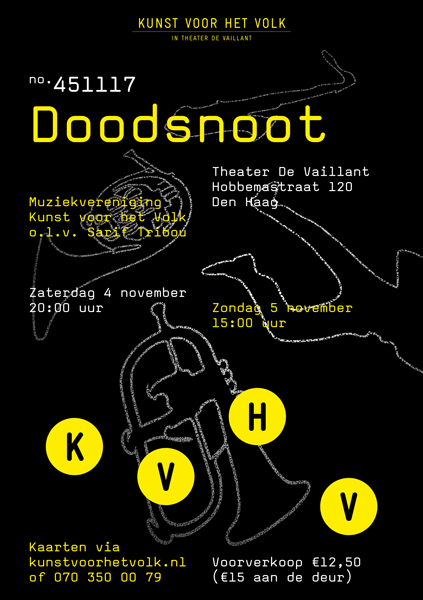 Flyer voorstelling Doodsnoot