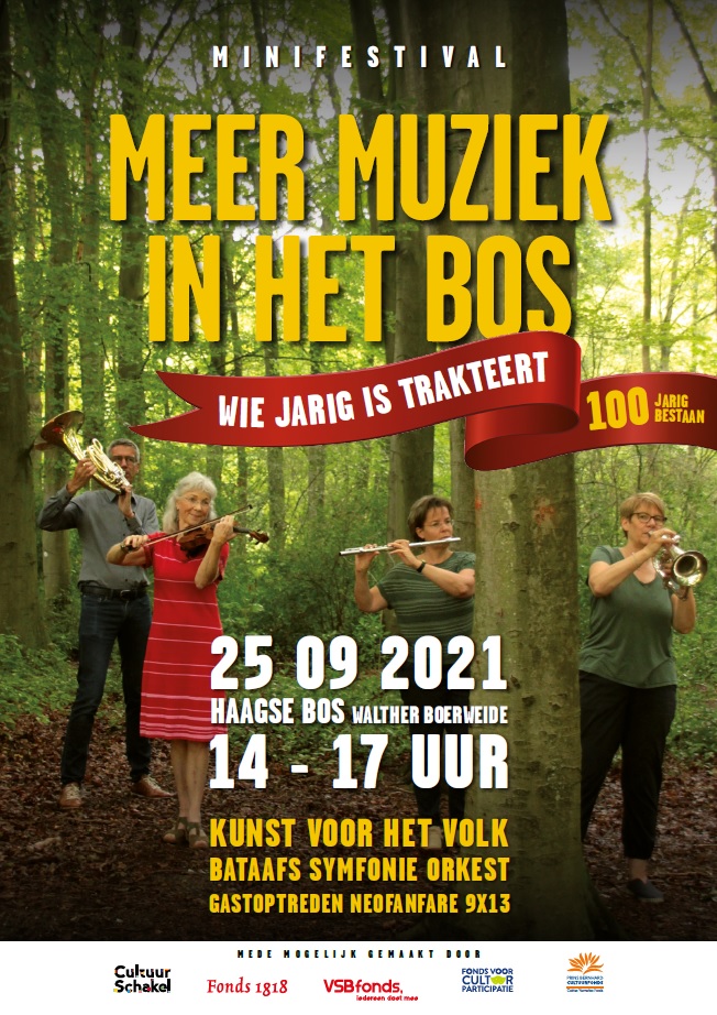 Poster Meer Muziek In Het Bos